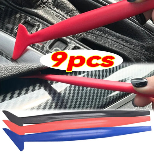 Scraper Blades Car Vinyl Wrap Tools Squeegee Rubber Seals Auto Detailing Supplie Scraper for PPF Installation Edge Pressing Gaps