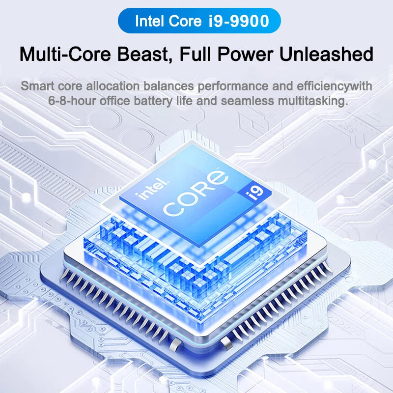 2026 LENO 15.6" Laptop Windows 11 32GB 2TB Intel Core i9 9900 1920*1080 HD Gaming Computer PC Gamer office Ultra Slim Notebook