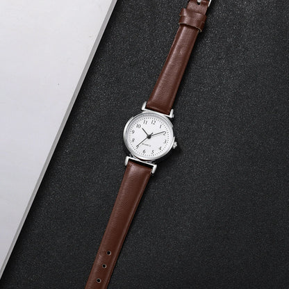 Fashion Small Dial Women Watches Simple Leather Band Analog Quartz Wristwatch for Ladies Clock Reloj Mujer（Without Box）