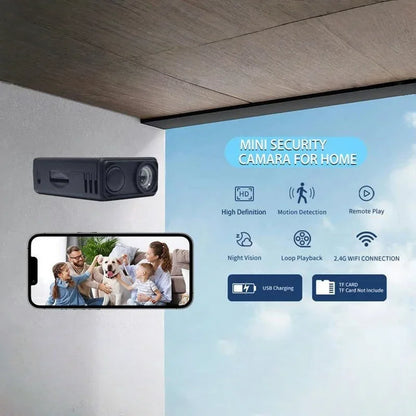 4K Camera WiFi Wireless Monitor Night Vision Remote Motion Detecting Camcorders Security Protection Indoor Surveillance