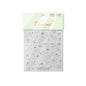 5D Laser Christmas Nail Stickers Crystal Diamond Nail Stickers Retro Gilded Snowflakes Self Adhesive Nail Art Decoration Sticker