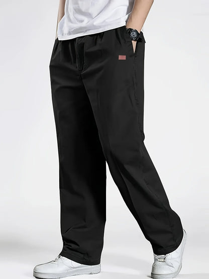 2025Mens Casual Jogger Pants Relaxed Fit Cargo Pants Drawstring Sweatpants Hiking Outdoor Twill Sport Pants