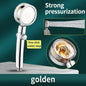Pressurized Shower Head Water Saving 360 Rotating Twin Turbo Pressurized Propeller Fan Shower Head Bathroom Accessories