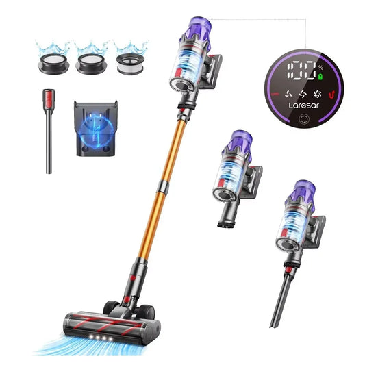 Laresar V7 500W 50000Pa Suction Power Cordless Vacuum Cleaner Handheld Smart Home Appliance Removable Battery Dust Mug