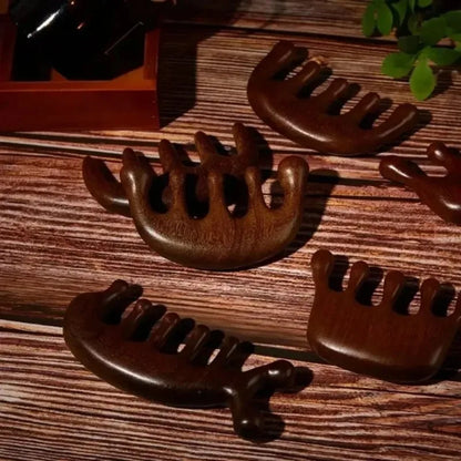 Wide-Toothed Gua Sha Massage Comb Facial Massager for Head Face Scalp And Body - Traditional Chinese Healing Gua Sha Tool