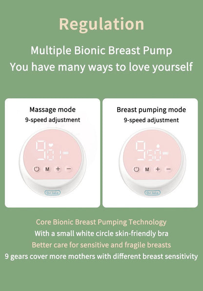 Electric Breast Pump Intelligent Integrated High Suction Breast Pump Breast Milk Postpartum Fortable Painless and Silent Breast