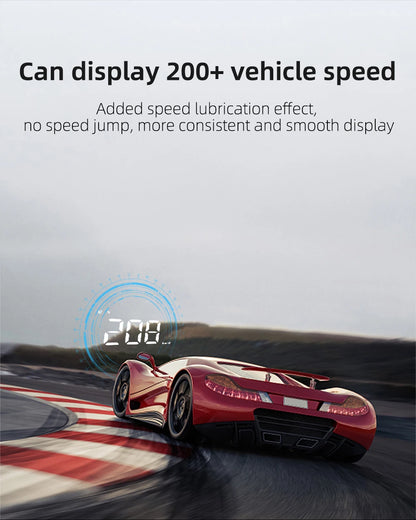 M3 HUD Obd2 Display On-board Computer Car Head-up display Windshield Big Font projection E-OBD and GPS Suitable for All Cars M1
