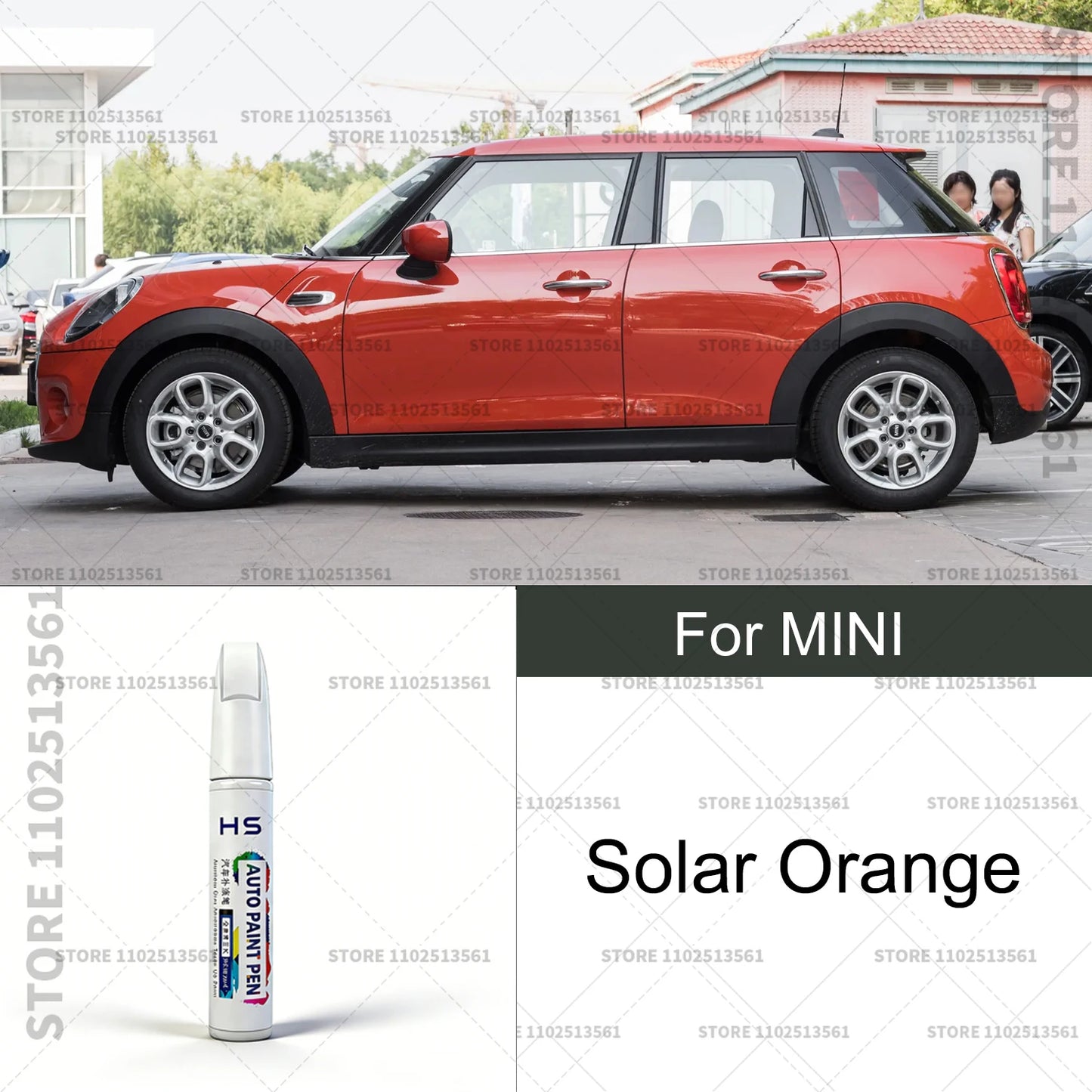 For MINI Black Pepper White lsland Blue Red Gold Green Grey Car Paint Repair Pen Touch Up Scratch Remover DIY Auto Accessories
