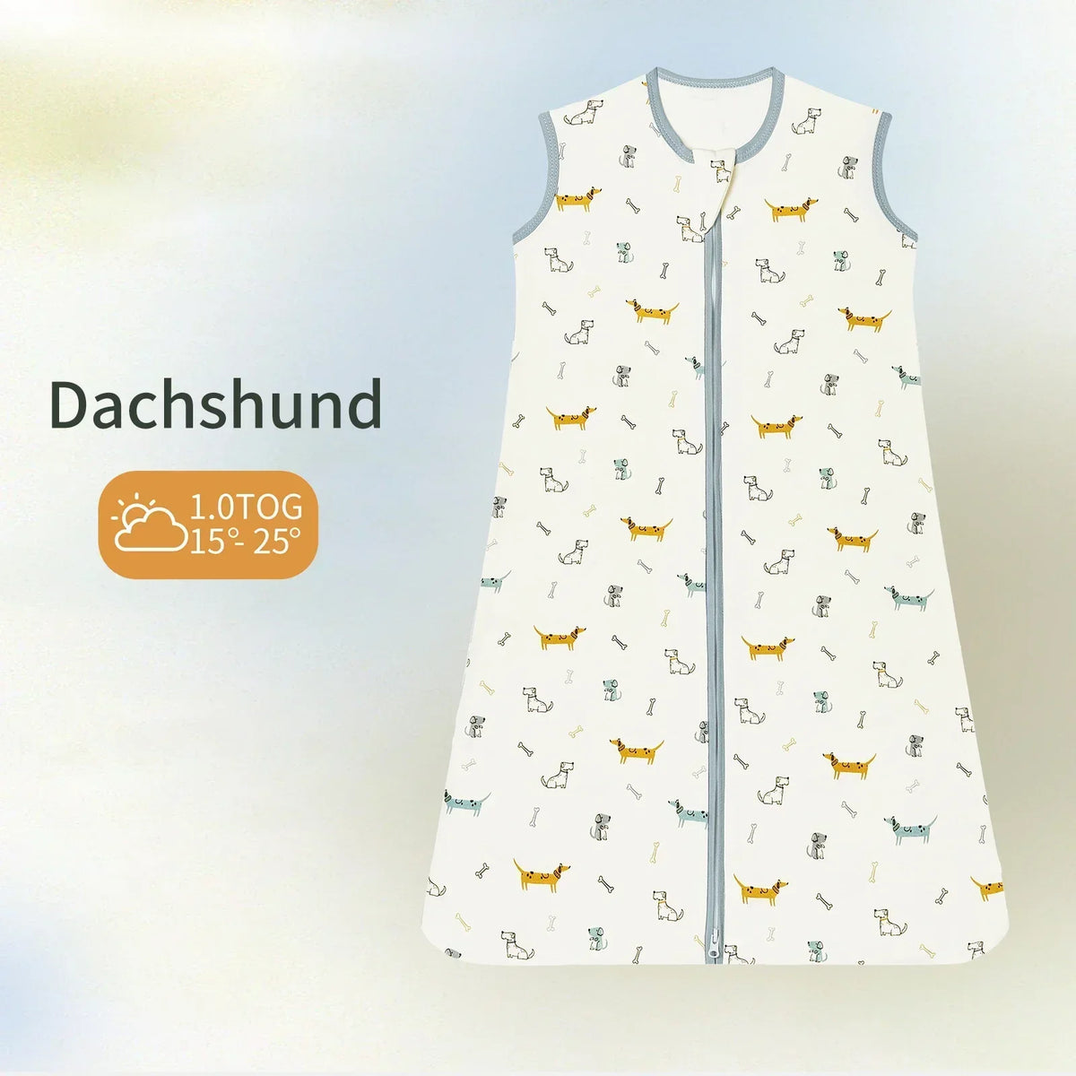 Baby Sleeping Bag Newborn Baby Anti-shock Sleeping Bag Pajamas Baby Pajamas Light Zipper Crawling Suit Anti-kick Cartoon Animal