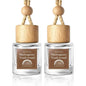 2 Pack Car Air Freshener Diffuser 2 Pack Hanging Air Freshener Diffuser - Vanilla Cream Fragrance Oil Air D iffuser for Car