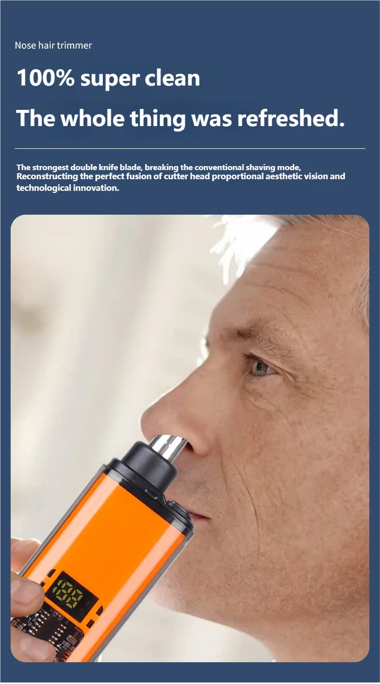 Nose Hair Trimmer Portable Trimmer for Nose Mini Nose and Ear Hair Trimmer Portable Nose Trimmer Rechargeable Trimmer for Man