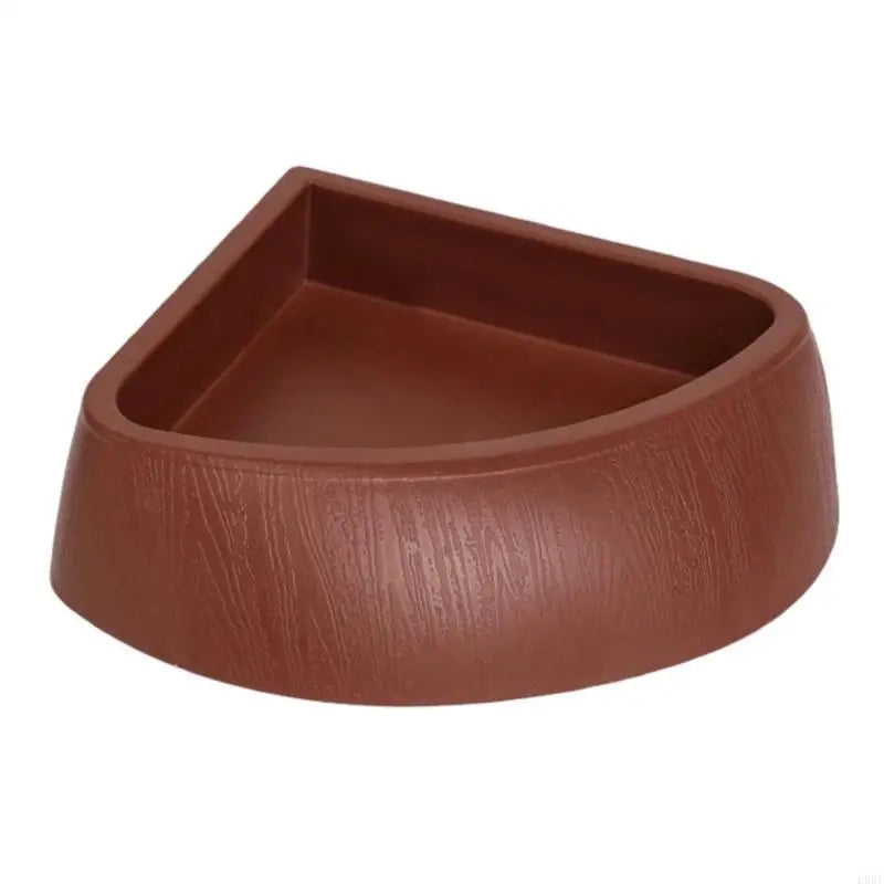 L9BE Reptiles Water Bowl Shallow Triangular Water Dish Terrarium Aquariums Decoratio