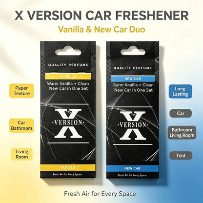 Version X Hanging Car Fragrance Paper Scent Cards 6 Mixed Scents For Car Home And Outdoor Scene Decoration