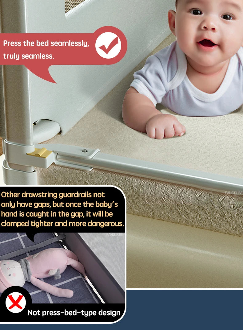 PANGDUBE 1pc Baby Safety Bed Barrier Parents Bed Guardrail for Kid Railings for Safety Bed for Children Bed Guard Bed Fence