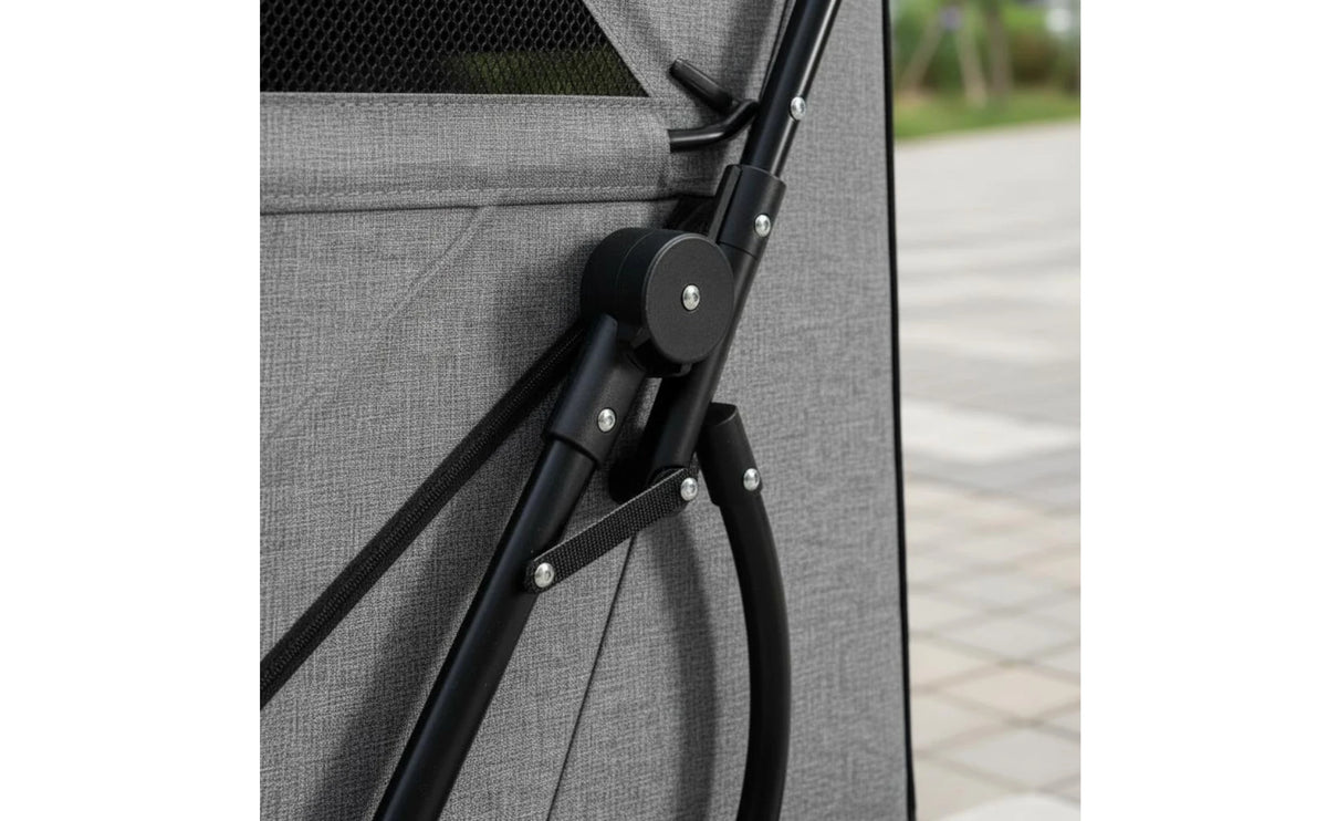Large Dog Stroller Swivel Wheels Foldable Pet Stroller Pet Travel Enclosed for Other Pets, Outdoor Walking, Transport