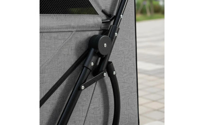 Large Dog Stroller Swivel Wheels Foldable Pet Stroller Pet Travel Enclosed for Other Pets, Outdoor Walking, Transport