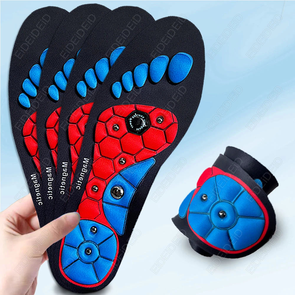 Magnetic Massage Insoles Acupressure Inserts Arch Support Orthopedic Acupressures Shoes Pads Relieve Tired for Men Women Unisex