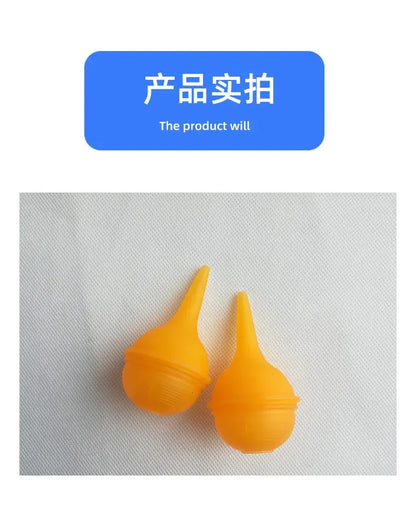 Reusable Clear Silicone Baby Ear Syringe & Nasal Aspirator Newborn Manual Sucks Snot and Mucus Nasal Bulb Ear Syringe Cleanable