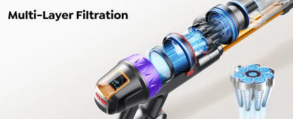 BUTURE VC90 600W 65KPA Suction Power Cordless Vacuum Cleaner Handheld smart Home Appliance Removable Battery Mite Removal Brush