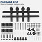 Heavy Duty Bi-Folding Sliding Barn Door Hardware Kit Quiet Side-Mounted Roller – 2/4 Bifold Doors For Closet Laundry Bedroom