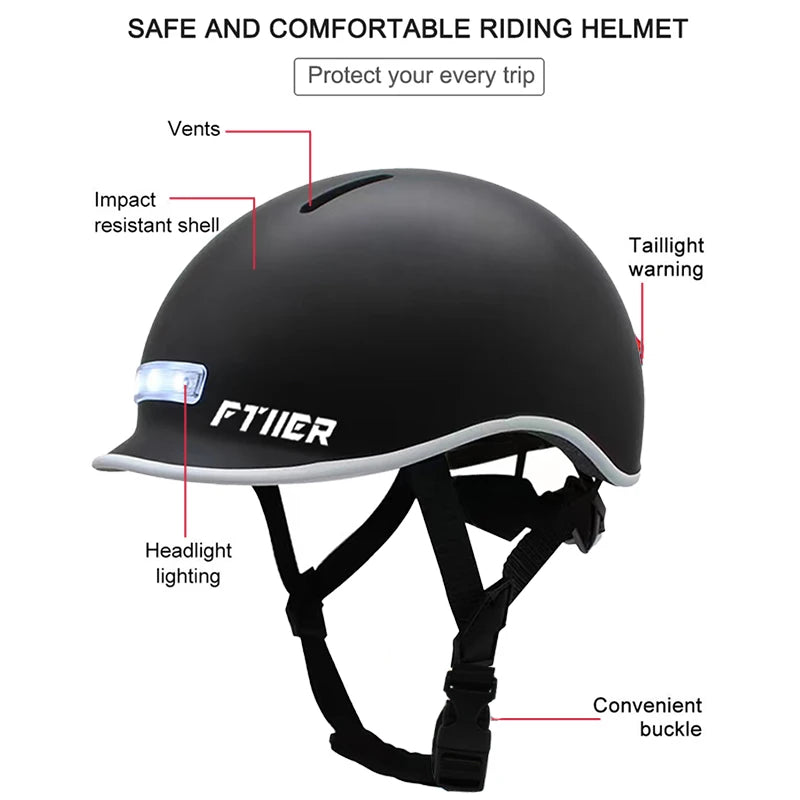 2023 Cycling Smart Tail Light Bike Adult Helmet Electric Bicycle MTB Road Scooter For Sport Urban Helmet Men Women USB charging