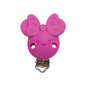 10pcs Silicone Cartoon Pacifier Clips Food Grade Silicone DIY Baby Teether Toy Necklace Pacifier Chain Dummy Clips