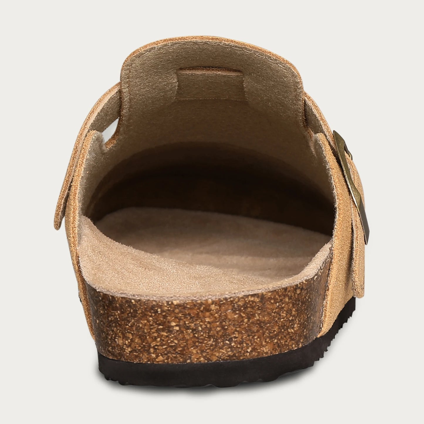 Shevalues Men's Suede Clogs Soft Leather Mules Men New Summer Men Cork Sandals Comfort Slip On Unisex Clogs With Arch Support