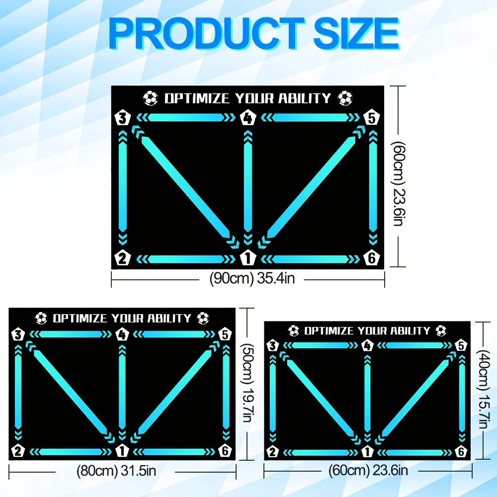New football control training mat | Stable, quiet rubber bottom | Digital guidance design | Enhances ball feel, daily training