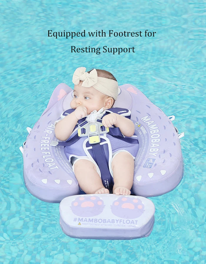 Mambobaby Float 98% UV Protection Canopy Safe Air-Free Core Comfort Skin-friendly Design Baby Swim Ring Toddler Pool Float Infant Swim Circle Swimming Buoy 1 Years 3-34 Months Boy and Girl Globally Certified Safe Design