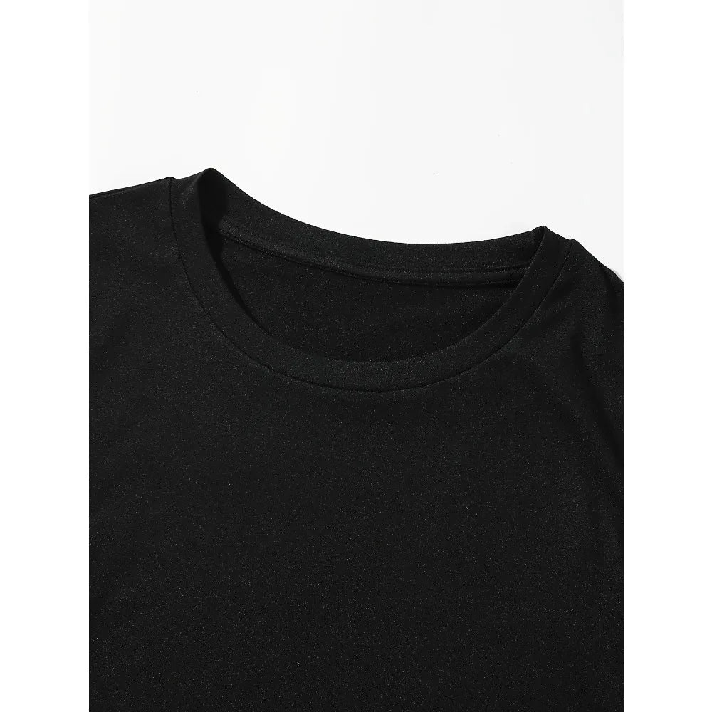 Dark Style Skull Print Large T-shirt Men's T-shirt Summer New Item Suitable for Both Men and Women Casual T-shirt