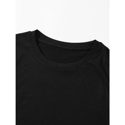 Dark Style Skull Print Large T-shirt Men's T-shirt Summer New Item Suitable for Both Men and Women Casual T-shirt