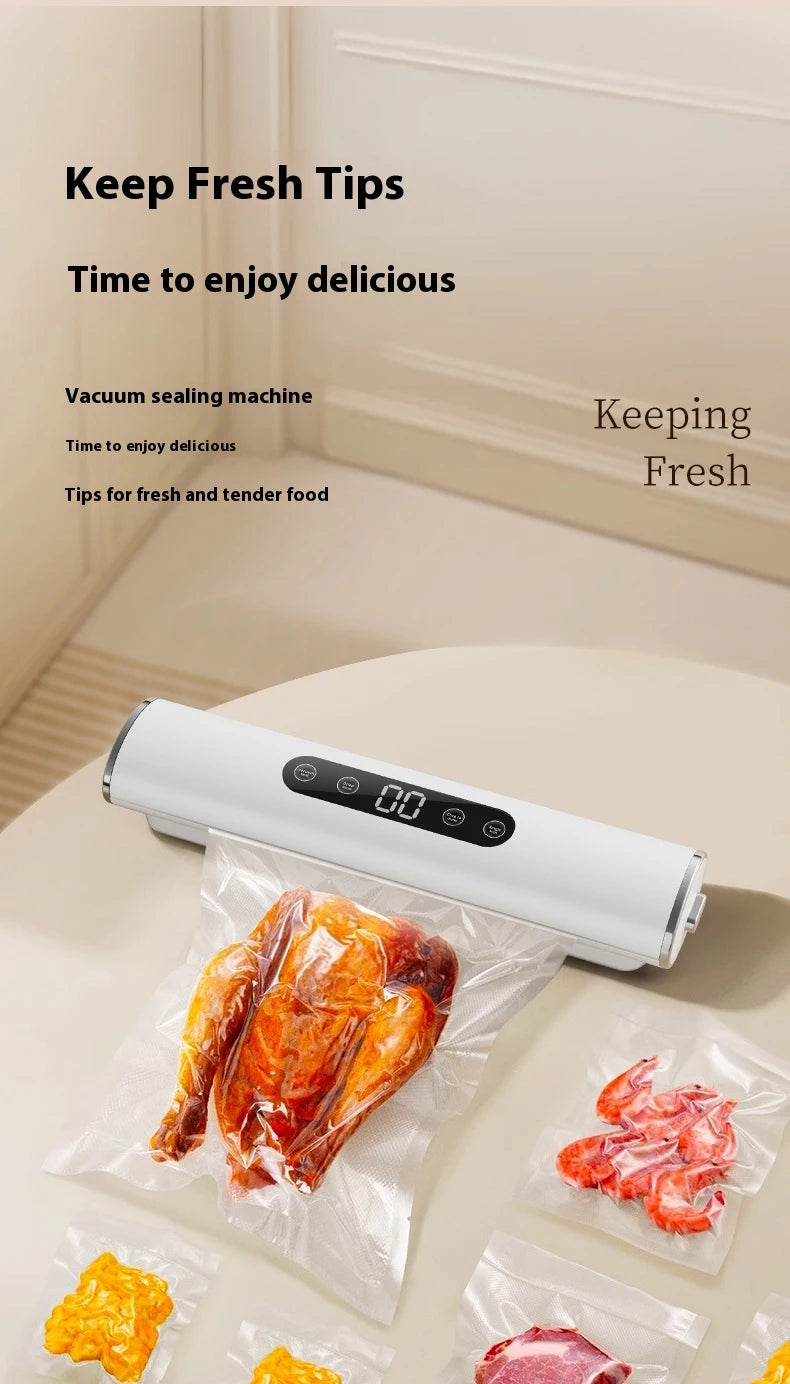 HOMEFISH Professional Vacuum Sealer for Food Vacuumor for Products Kitchen Sealing Machine Cuisine Packaging Plastic Bag Sealant