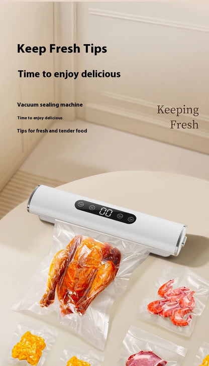 HOMEFISH Professional Vacuum Sealer for Food Vacuumor for Products Kitchen Sealing Machine Cuisine Packaging Plastic Bag Sealant