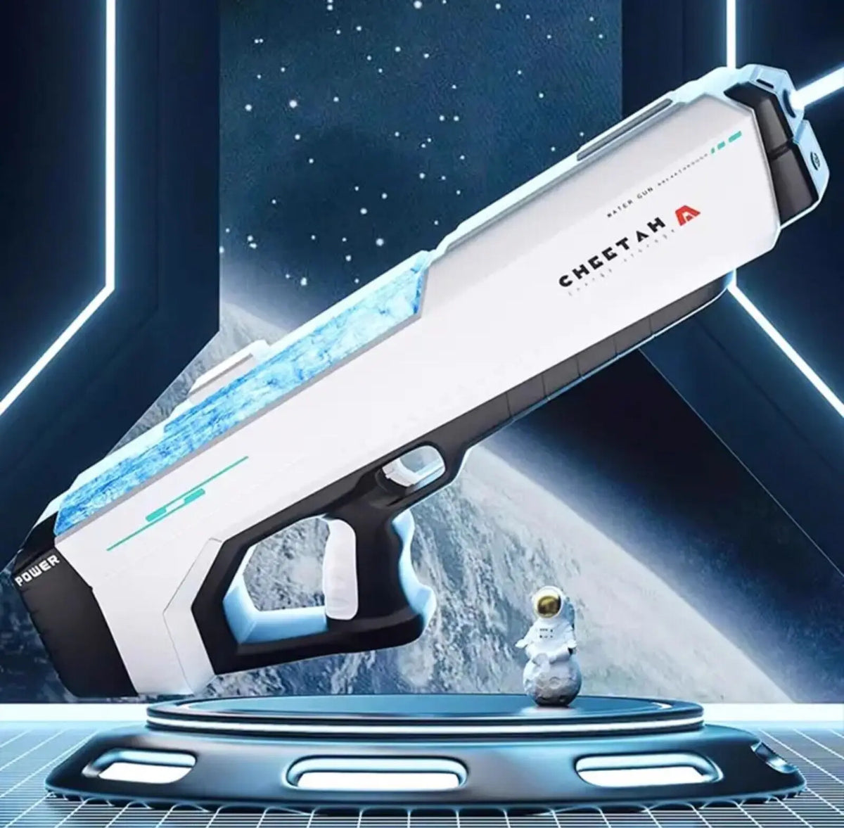 500mAh Electric Water Gun, Automatic Self-Priming Water Blaster, Summer Outdoor Water Fight Toy for Kids & Adults, Pool Beach Backyard Entertainment