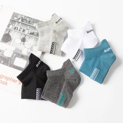 High Quality 10Pairs Men Socks Cotton Summer Sports Breathable Ankle Socks Mesh Casual Athletic Thin Cut Short Plus Size 39-48