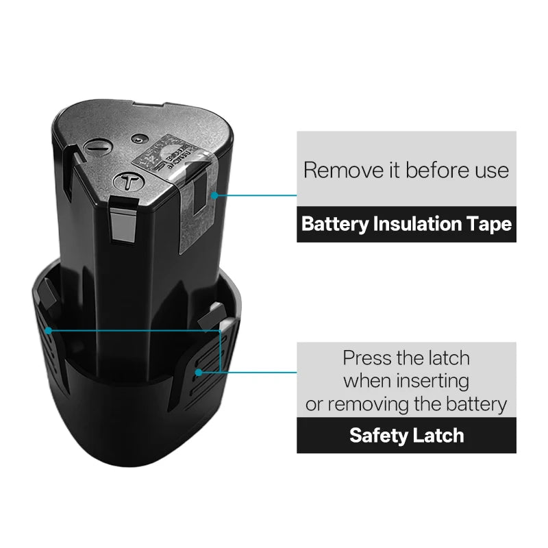 Hippcron 12V Lithium Electric Drill Tapping Cordless Impact Tool Ratchet Set Multifunction Screwdriver Household with 3/8" Chuck