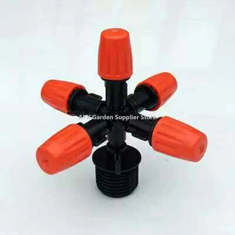 Garden Sprinklers Automatic Watering Grass Lawn 360 Degree Circle Rotating 5 Nozzles  Pipe Hose