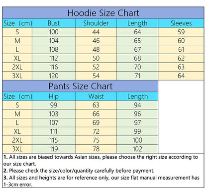Men's Hooded Sweatshirts Jogger Pants High Quality Sportswear Suit Male Trendy Hoodies Sweatpants Urban Fashion Casual Tracksuit