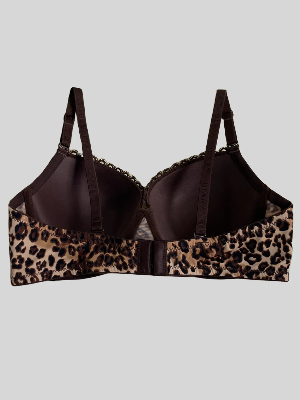 Diana Rose Leopard print Push Up Bra For Women With steel ring B Cup Bra Lady's Underwear High Quality