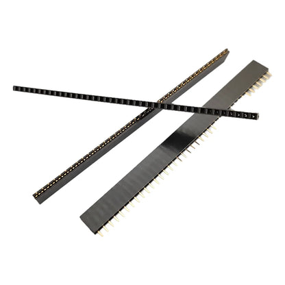 10/80Pcs Pitch 2.54mm 40 Pin Stright Female Single Row Pin Header 1X40P Strip PCB Connector