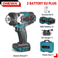 ONEVAN 2800N.M Brushless Cordless Electric Impact Wrench High Torque Screwdriver Drill Power Tool For Makita 18V Battery Pin