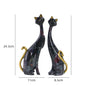 Home Decor Nordic Graffiti Art Oil Painting Cat Decoration Resin Abstract Ornament Figurines Bedroom Desktop Porch Cat Sculpture