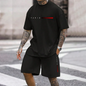 Men's 3D casual T-shirt suit plus size sportswear multifunctional casual suit summer  shorts  outdoor T-shirt shorts