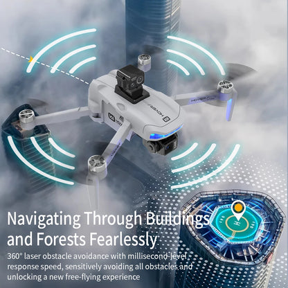 X40 PRO GPS Drone Profesional 8K HD Camera 3-axis Gimbal Aerial Brushless Motors 360° Obstacle Avoidance 5G FPV Security Drones