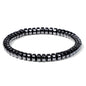 Men Hematite Bracelet Loss Weight No-magnetic Black Hematite Bead Bracelet Healing Health Therapy Balance Pulsera Jewelry Gift