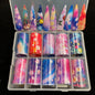 10 Patterns New Metal Nail Foils for Transfer Paper Stickers Floral Chameleon Nails Wraps DIY Water Marble Nail Art Decorations