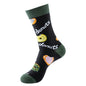 1 Pair Men Cotton Retro Abstract Oil Painting Art Socks Shout Modern Van Gogh Starry Night Happy Oil Painting Skateboard Sock