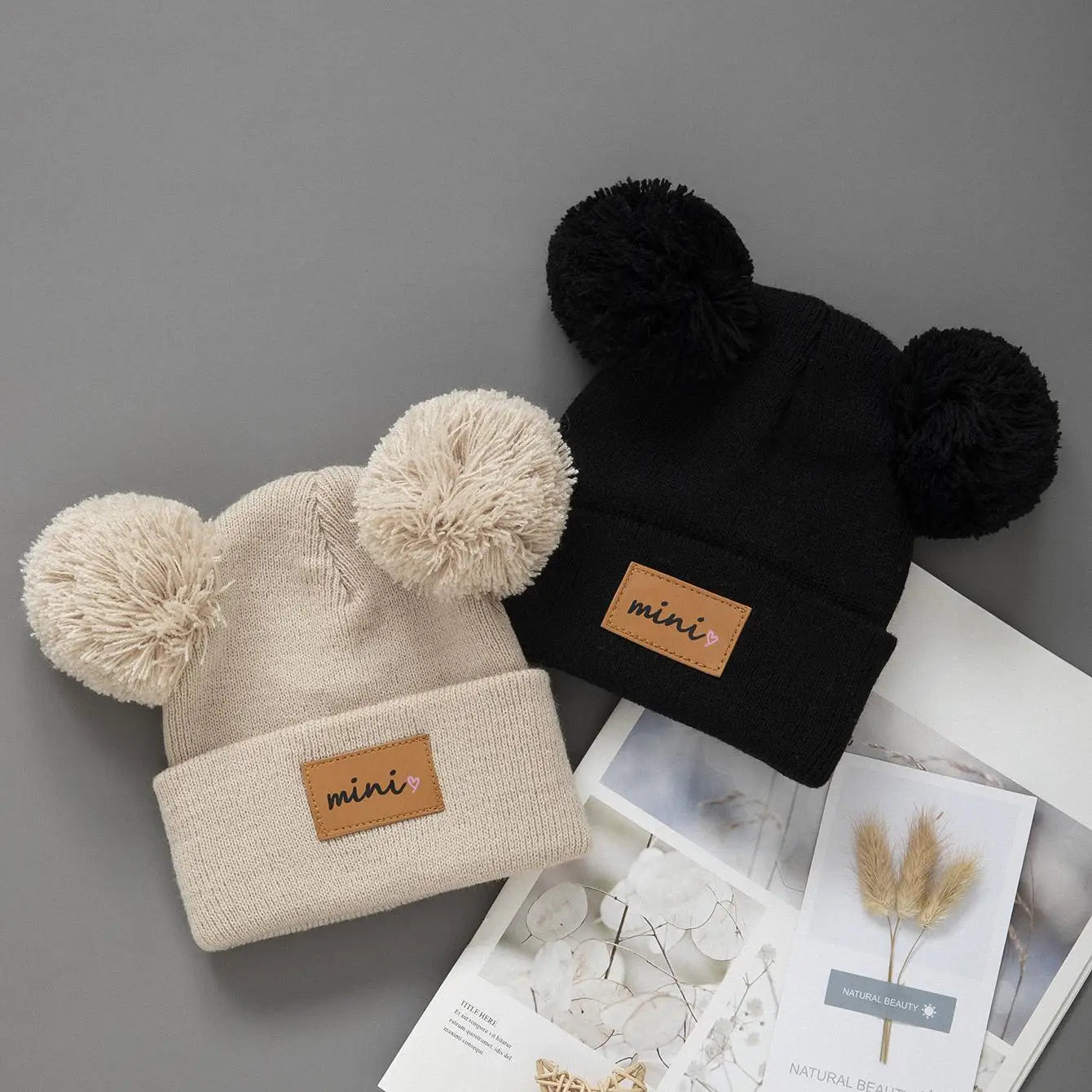 1/2pcs newborn Baby Winter Hat Kids Beanie Cap for Girls Boys Infant Accessories Children Hats Elastic 0-3Y toddler girl boy hat