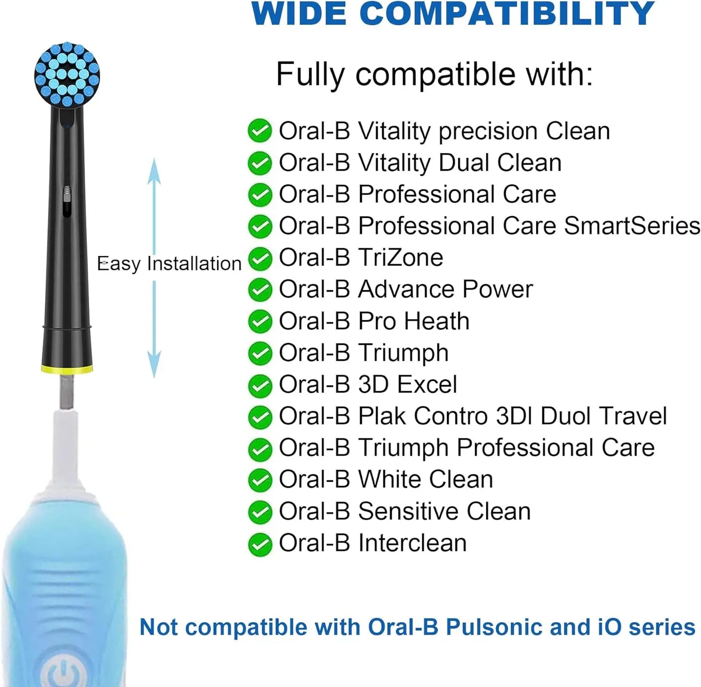 Soft Sensitive Replacement Brush Heads for Oral B Braun Electric Toothbrush Gentle and Comfortable Brushing for Sensitive Gums