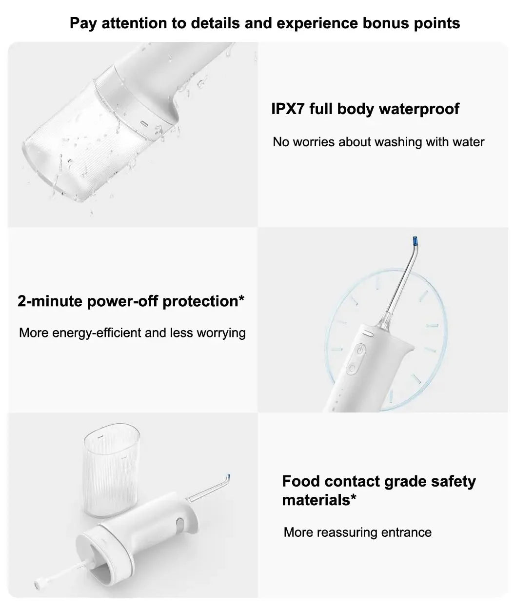 New MIJIA Portable Oral Irrigator 2 Dental Teeth Whitening Flosser bucal tooth Cleaner vibration waterpulse Water Thread